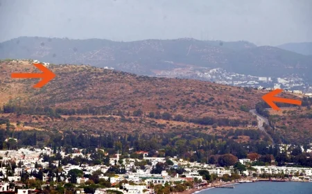BODRUM’UN TAM ORTASINDAKİ 1 MİLYON METREKARELİK ALANIN İMARA AÇILMASINA  DANIŞTAY DUR DEDİ…