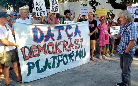 Datçalılar Özel Çevre Koruma Alanı’nın ranta ve talana açılmasına tepki gösterdi