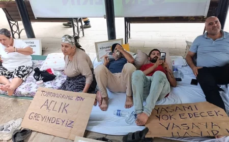 İkizköylüler Maden Yasasına Karşı Açlık Grevine Başladı ! Ölürüz topraklarımızı madene teslim etmeyiz