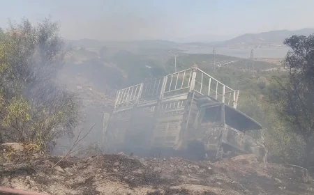 Kamyonet Alev Alev Yandı: İtfaiye Müdahalede Gecikti İddiası