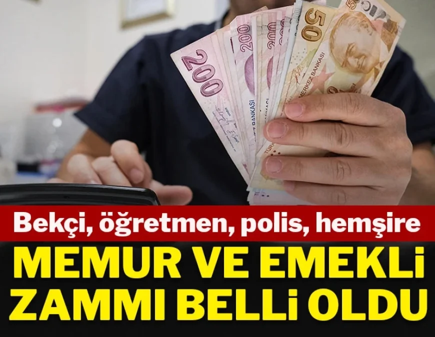 Son dakika... Emekli ve memur zammı belli oldu