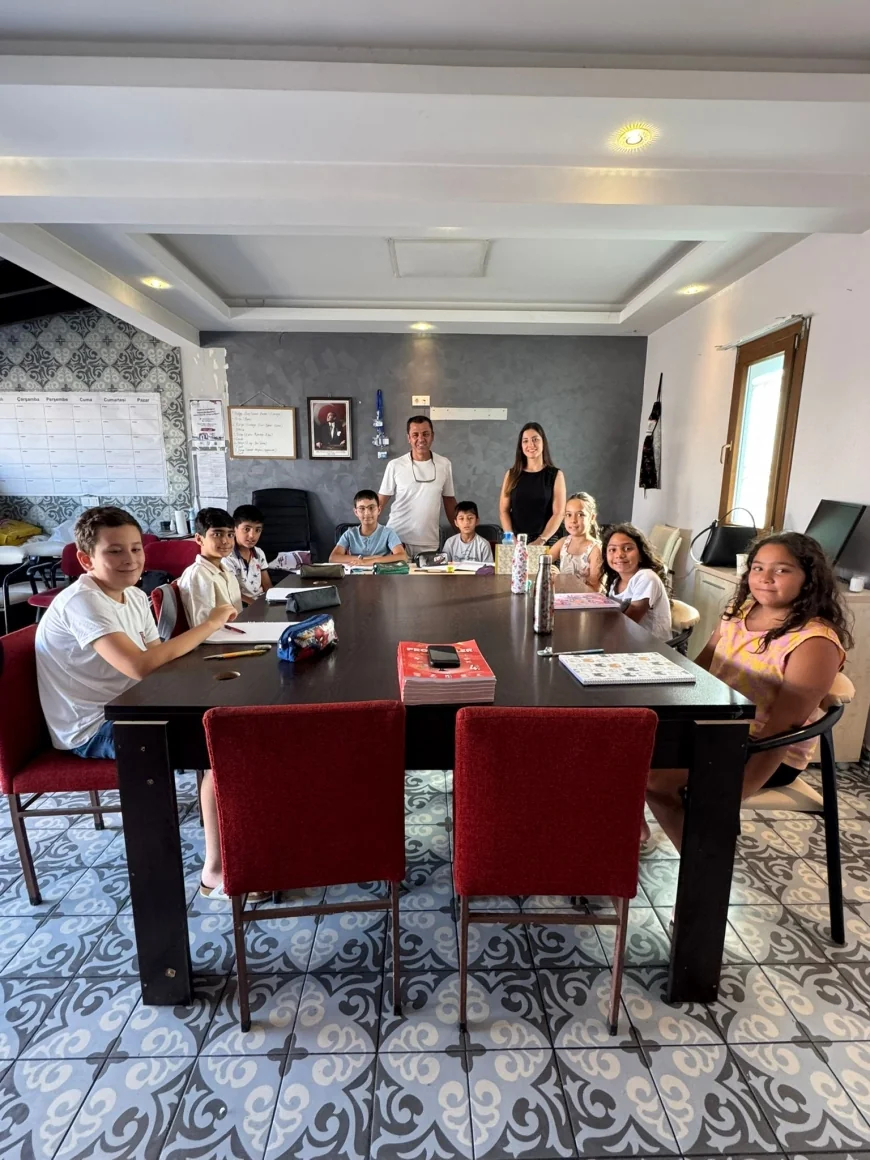 Ortakent’de çocuklara İngilizce ve Matematik eğitimi veriliyor