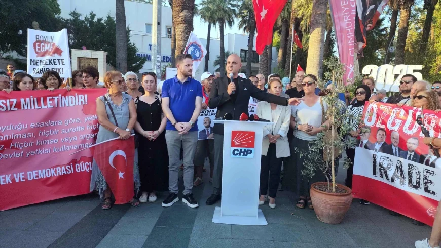 Tutuklanan CHP’li Belediye Başkanları için Bodrum’un en güzel yerine Demokrasi v Özgürlük- zeytin ağacı dikilecek
