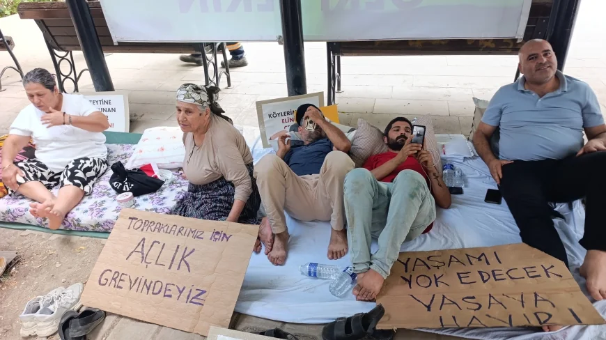 İkizköylüler Maden Yasasına Karşı Açlık Grevine Başladı ! Ölürüz topraklarımızı madene teslim etmeyiz