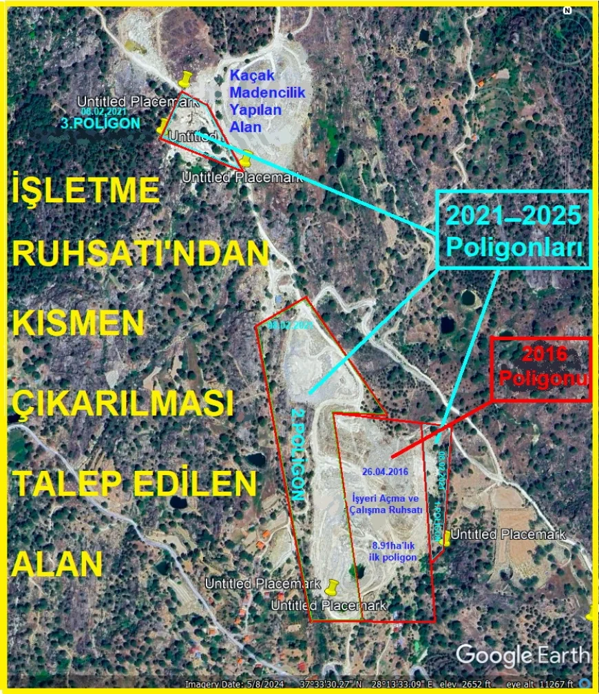 Yaşam alanları ve tarım arazilerindeki maden şirketinin ruhsatı iptal edildi