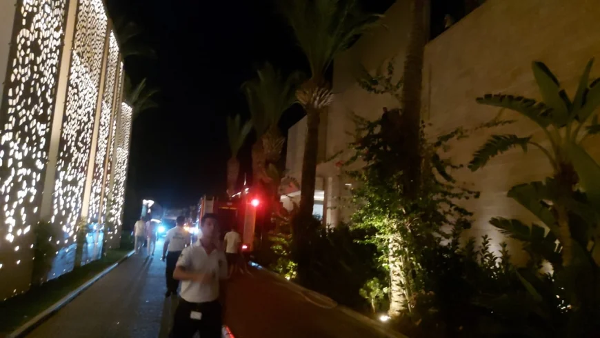Marina’daki restoranda korkutan yangın
