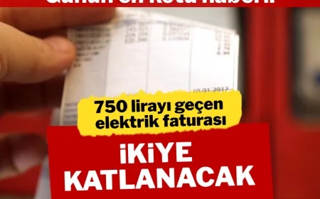 750 lirayı geçen elektrik faturası ikiye katlanacak