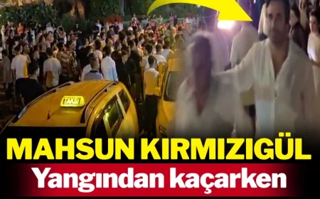 BODRUM KARIŞTI, ÜNLÜ ŞARKICI YANGINDAN KAÇARKEN KAVGANIN ORTASINDA KALDI