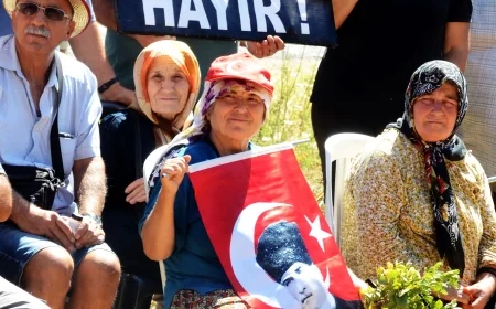 Muğla Milas’ta 37 köyün halkı “Zeytinlikler için acele kamulaştırmaya” karşı harekete geçti