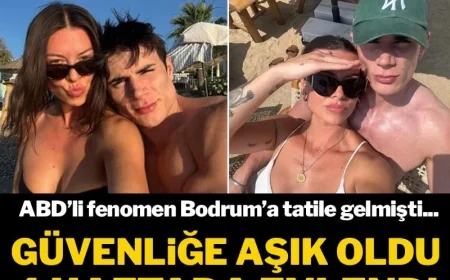 Bodrumlu güvenlik görevlisi , tatile gelen ABD’li fenomen ile evlendi