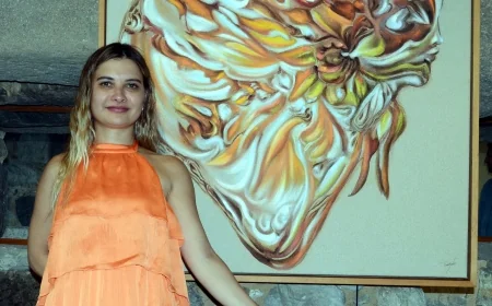 Rus sanatçının Türk kahvesi tutkusu tuvale yansıdı