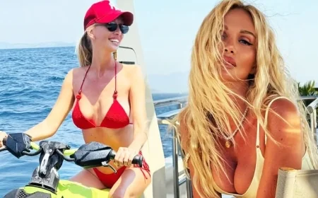 Rusya Güzellik kraliçesi Lopyreva özel uçakla Bodrum'a geldi, doyasıya eğlendi