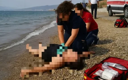 Güllük Sahilinde Boğulma Tehlikesi Geçiren Kadın Hastanede Vefat Etti