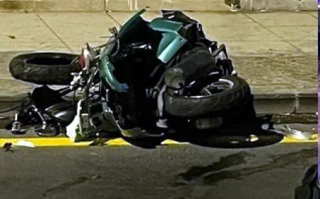 Yol yapım levhasına çarpan motosikletli yaşamını yitirdi