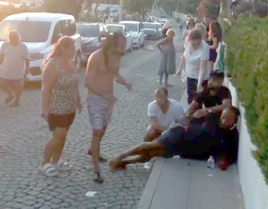VİDEOLU HABER…Bodrum’daki  şezlong kavgası sokağa taştı bir kişi bıçaklandı