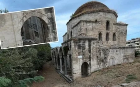 Komşu’daki Osmanlı Camii’sine çirkin saldırı