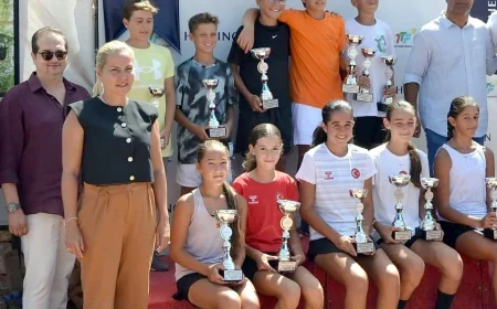 12 Yaş Türkiye Tenis Şampiyonası Bodrum’da yapıldı