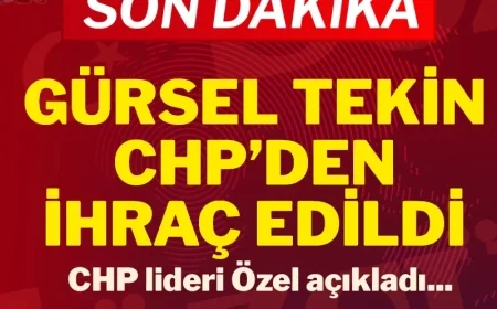 CHP lideri Özel açıkladı: Gürsel Tekin CHP'den ihraç edildi