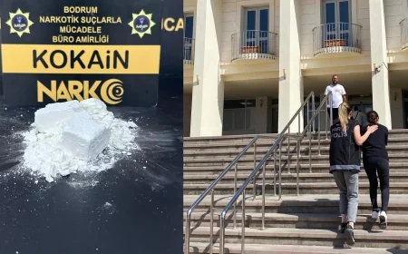 Bodrum'da kokain ile yolculuğa tutuklama