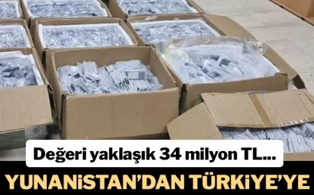 Yunan adasından Türkiye’ye 12.500 telefon geçirmeye çalışan iki Türk vatandaşı yakalandı