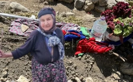 İkizköy- AKBELEN; Çıkarılan yasada Zehra ninenin mezarı maden sahasında kalıyor!