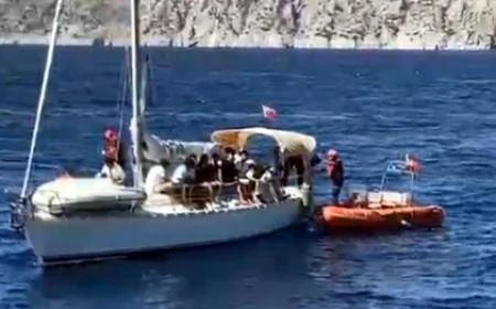 Muğla Açıklarından İtalya’ya giden yelkenli teknede göçmen operasyonu
