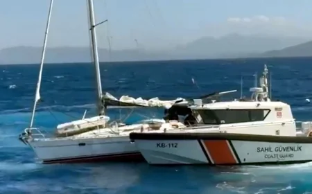 Muğla açıklarında yelkenli tekneye nefes kesen uyuşturucu operasyonu..VİDEOLU HABER