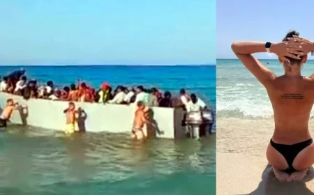 Çıplaklar adası çıldırdı, Afrika’dan gelen göçmenleri adaya sokmadılar