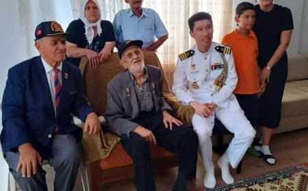 Milas’ın son Kore gazisine Güney Koreli ateşeden anlamlı ziyaret