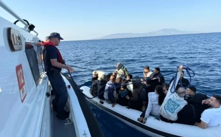 Bodrum açıklarında düzensiz göçmen operasyonu: 2 gözaltı