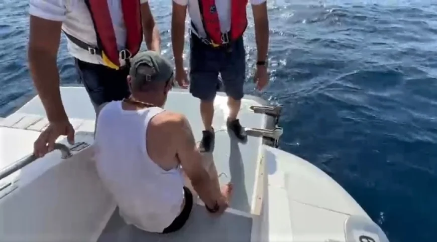 Yüzerek Yunan adasına geçmeye çalışan göçmen ölümden kurtarıldı