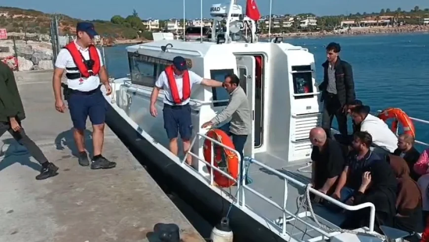 Bodrum açıklarında can Salı içinde sürüklenen göçmenler kurtarıldı