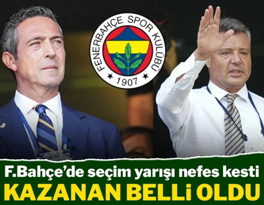 Fenerbahçe'de başkanlık seçimi sona erdi! 257 oy farkla kazandı