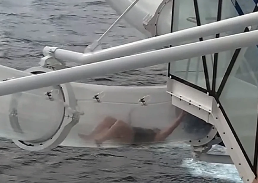 Kruvaziyer yolcu gemisinde turistin yaşadığı kabus anları videoda