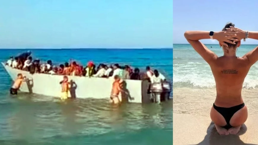 Çıplaklar adası çıldırdı, Afrika’dan gelen göçmenleri adaya sokmadılar