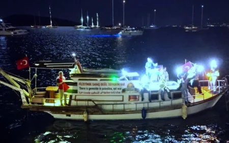 Bodrum’dan  Sumud filosuna destek