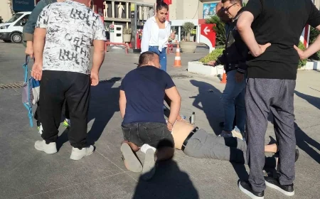 Rent a car şoförü iş yerinin kapısında son nefesini verdi