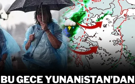 Yunanistan üzerinden 'siklon dalgası' geliyor! Bu gece başlayacak