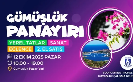 Pazar günü Gümüşlük’te PANAYIR coşkusu yaşanacak