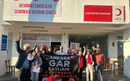 10 Ekim Gar saldırısı Bodrum’da unutulmadı