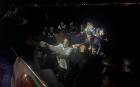 Bodrum  Açıklarında 34 Düzensiz Göçmen ve 1 Göçmen Kaçakçısı Yakalandı