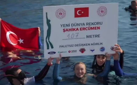 Şahika Ercümen dünya rekoru kırdı