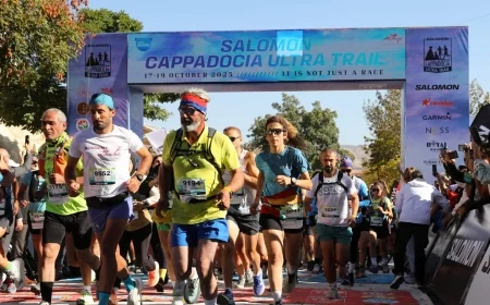 Kapadokya’da yüzlerce sporcunun katıldığı  Ultra Trail heyecanı başladı