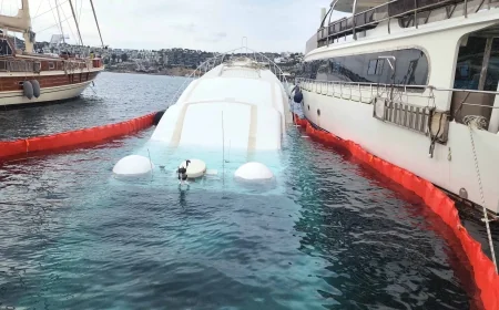Bodrum’da motor yatlar durdukları yerde battı, soruşturma başlatıldı