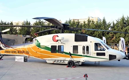 Türkiye’nin ilk yerli yangın söndürme helikopteri tanıtıldı