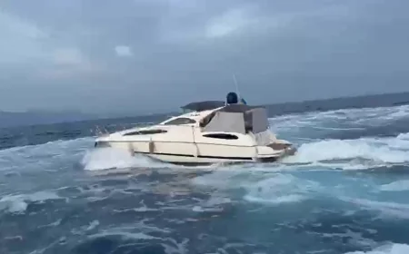 Muğla açıklarında lüks yata operasyon  39 göçmen 1 kaçakçı yakalandı