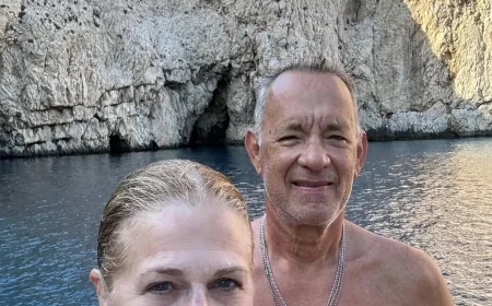 Holywood yıldızı Tom Hanks eşi ile 37. Evlilik yılını Bodrum’un karşısındaki adada kutladı