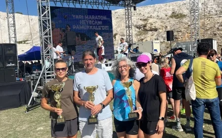 LYkos yarı maratonunda Bodrumlu atletlerden 4  kupa
