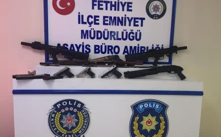 İş Yerinin Önüne Bırakılan Çantadan Silah ve Kesici Aletler Çıktı