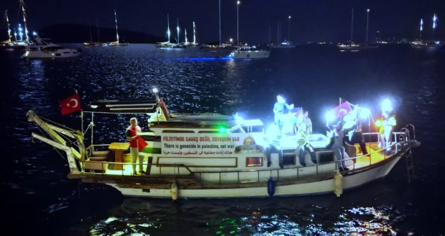 Bodrum’dan  Sumud filosuna destek